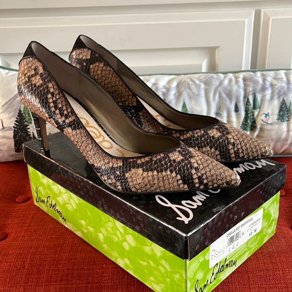 Sam Edelman Orella Snake Print Heels